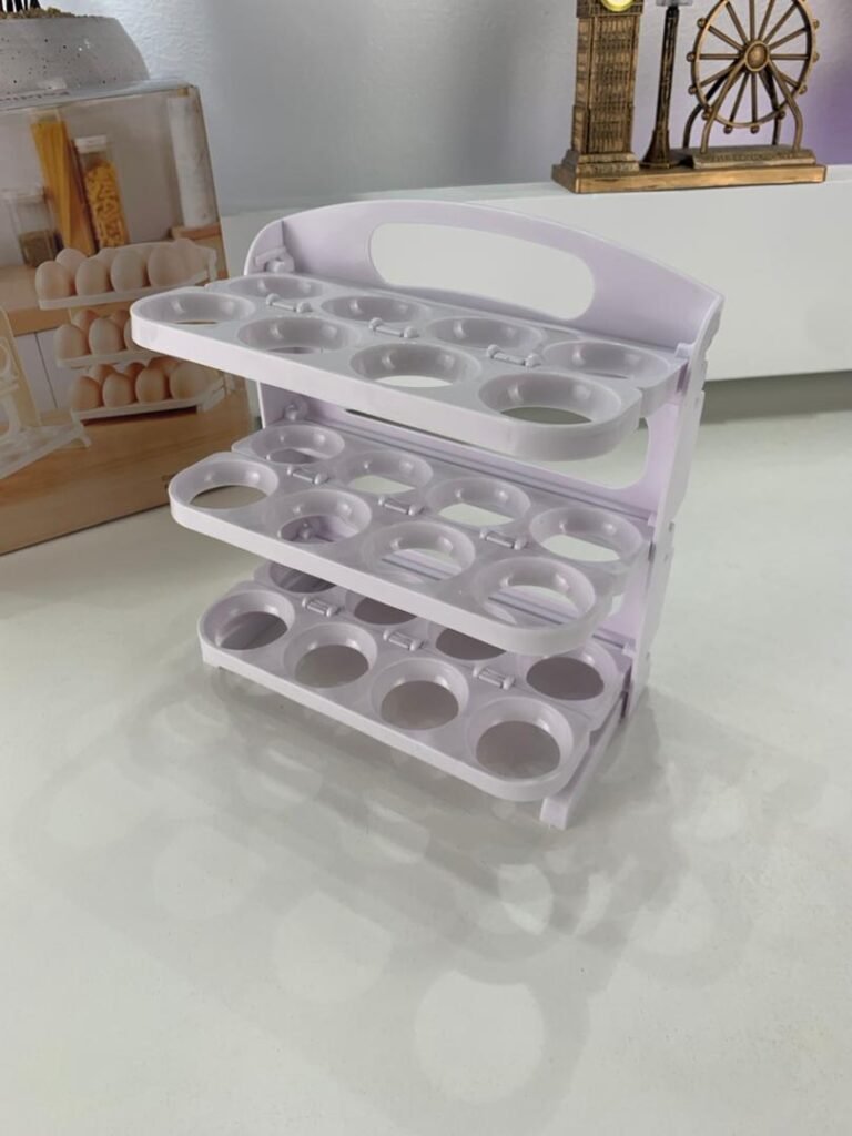 Organisateur d’Œufs 3 Tier – Rangement pratique et élégant pour votre réfrigérateur