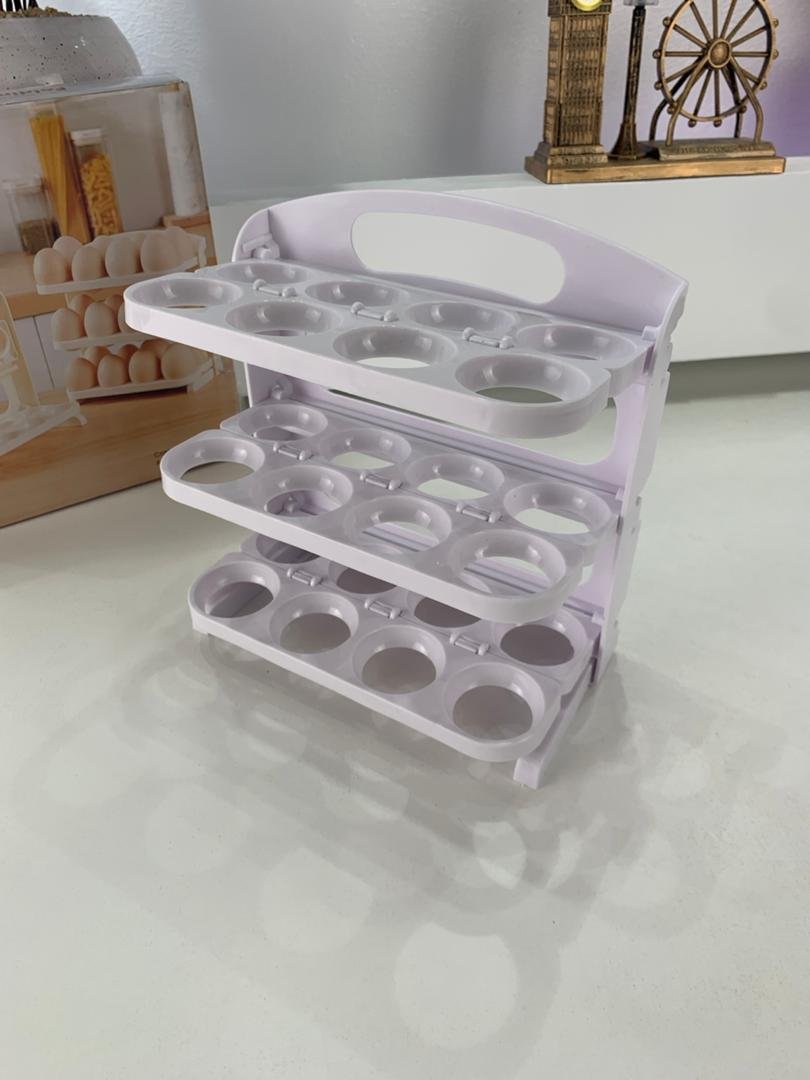 Organisateur d’Œufs 3 Tier – Rangement pratique et élégant pour votre réfrigérateur - الصورة 8
