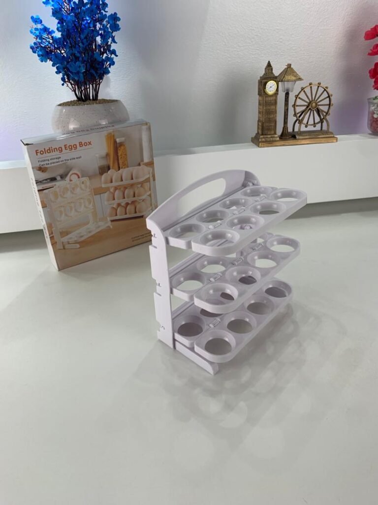 Organisateur d’Œufs 3 Tier – Rangement pratique et élégant pour votre réfrigérateur