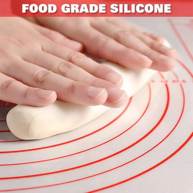 Tapis de pâtisserie en silicone avec graduations pour étaler la pâte – La précision pro au service de vos recettes
