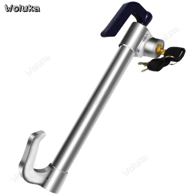 Serrure Antivol Double Crochet – Frein & Volant en Acier Inoxydable