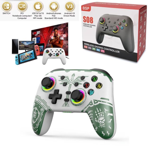 Manette de jeu sans fil pour Multi-plateformes PC/Nintendo/IOS/Android S08