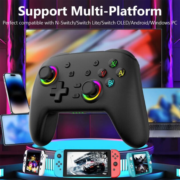 Manette de jeu sans fil pour Multi-plateformes PC/Nintendo/IOS/Android S08