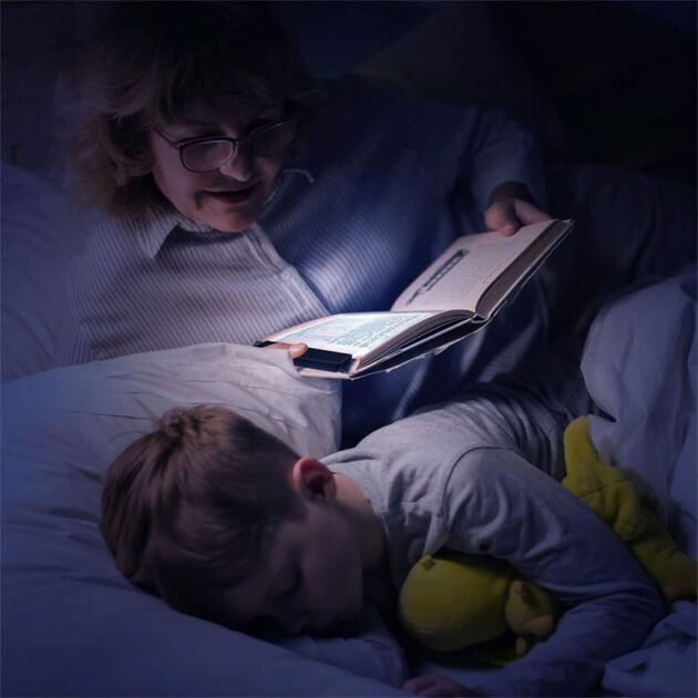 Lampe de lecture LED portable en acrylique pour éclairage discret et confortable