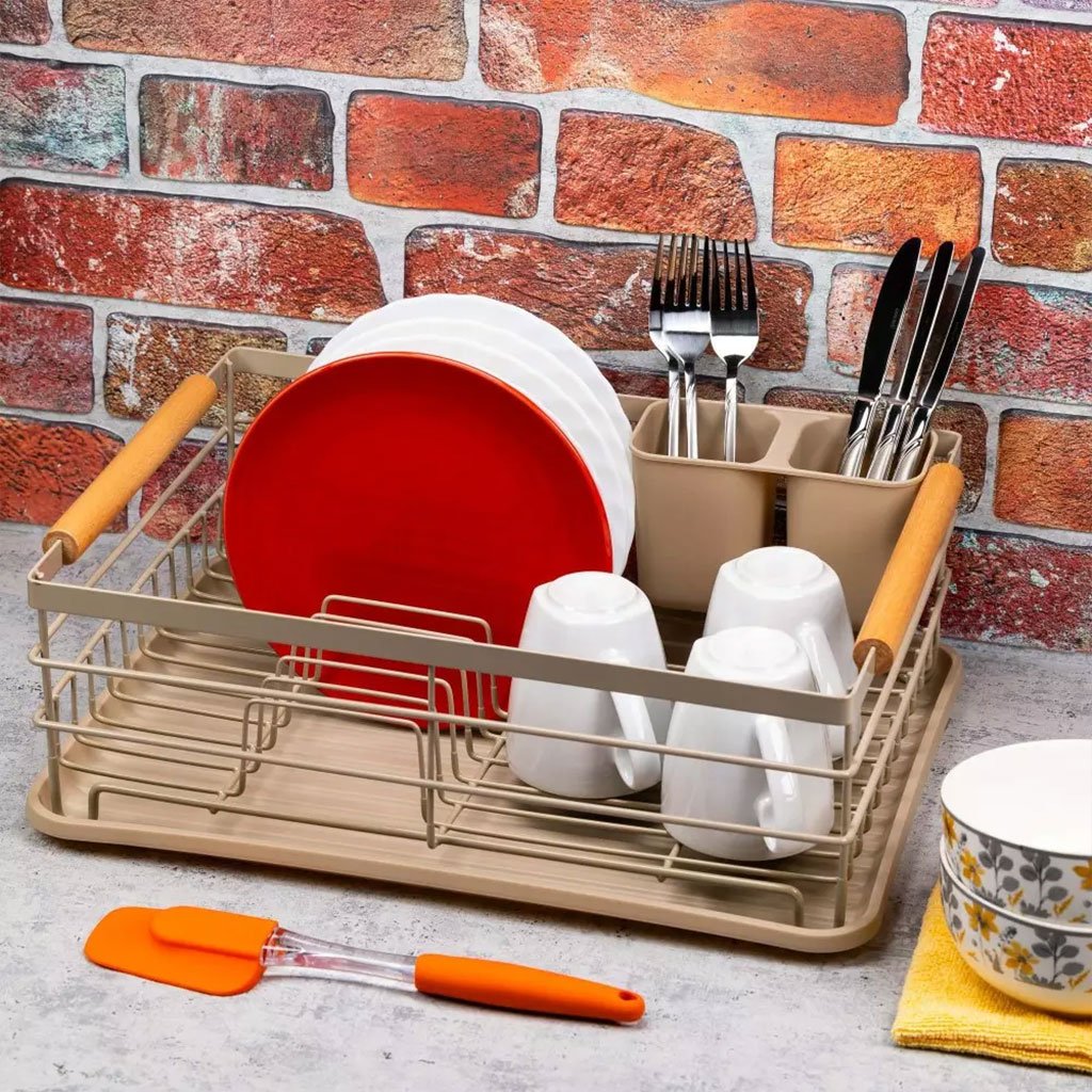 Égouttoir à Vaisselle Compact avec Bac de Drainage – Organisation Intelligente & Élégance Quotidienne - الصورة 6