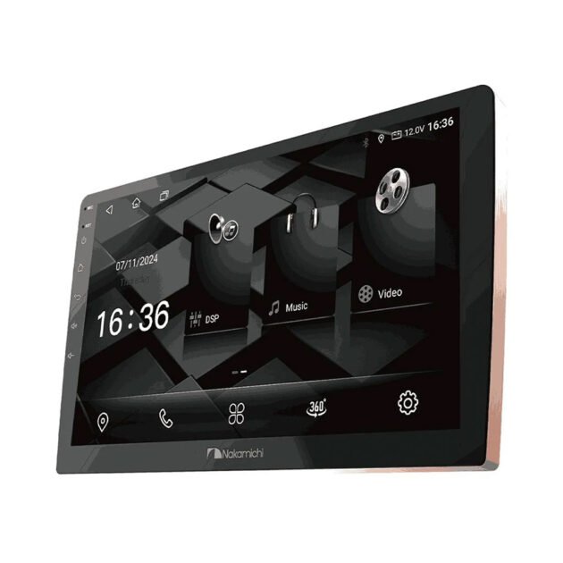 Autoradio multimédia voiture Nakamichi IPS 9" ou 10,1" avec verre 2.5D, 4×50 W et vidéo 1080P