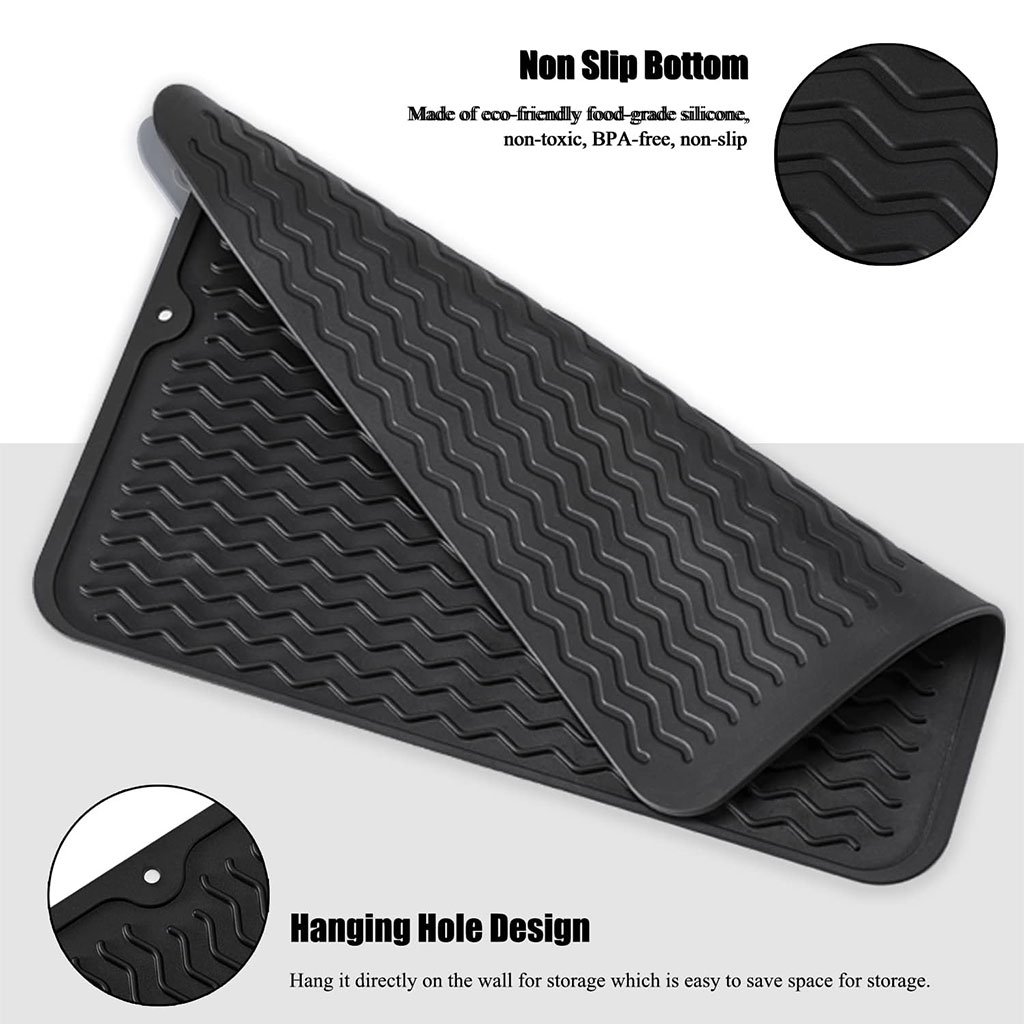 Tapis de Séchage en Silicone pour Vaisselle – Pratique, Hygiénique & Design Moderne - الصورة 3