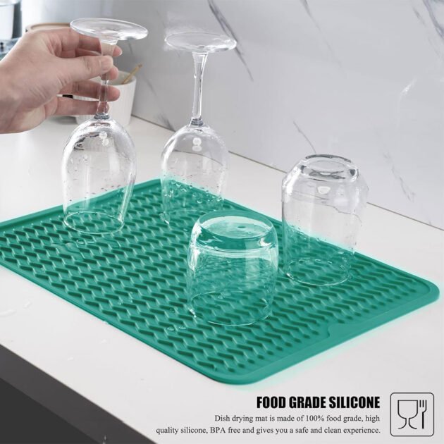 Tapis de Séchage en Silicone pour Vaisselle – Pratique, Hygiénique & Design Moderne