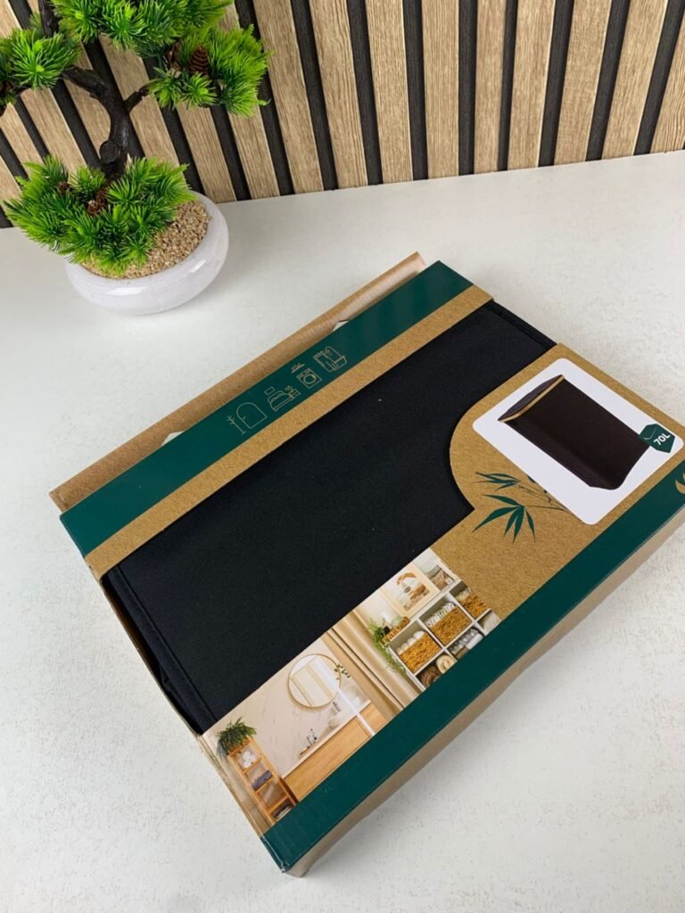 Panier à Linge Grande Capacité avec Couvercle & Poignée en Bambou – Organisation Élégante