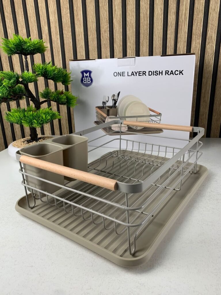 Égouttoir à Vaisselle Compact avec Bac de Drainage – Organisation Intelligente & Élégance Quotidienne