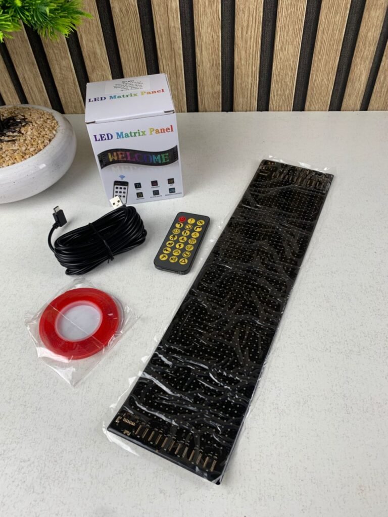 Panneau LED Matrix Programmable pour Voiture – Affichage Dynamique & Style Personnalisé