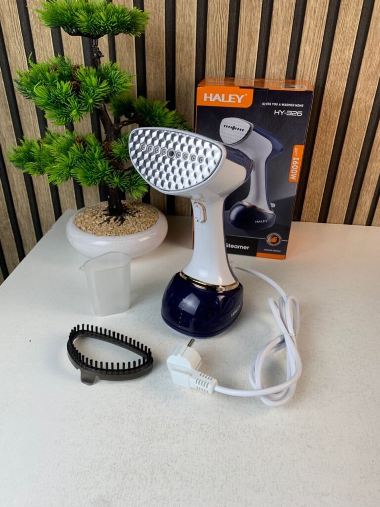 Défroisseur vapeur portable 2-en-1 (HY-326) 1600 W avec brosse amovible et réservoir 350 ml