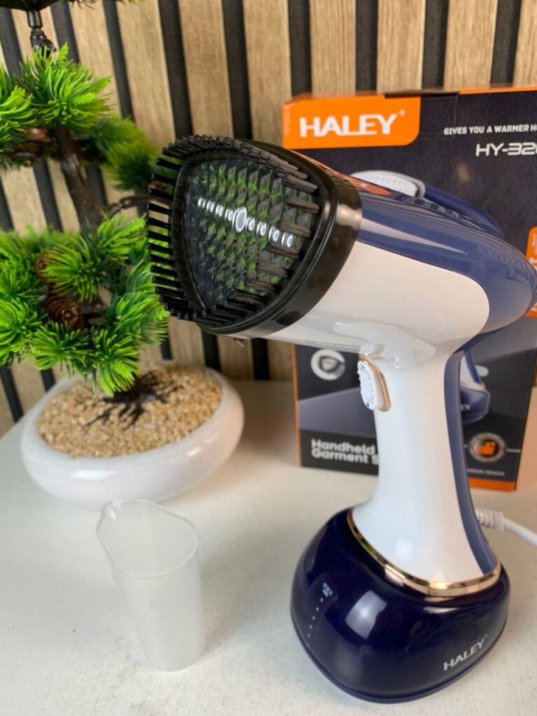 Défroisseur vapeur portable 2-en-1 (HY-326) 1600 W avec brosse amovible et réservoir 350 ml