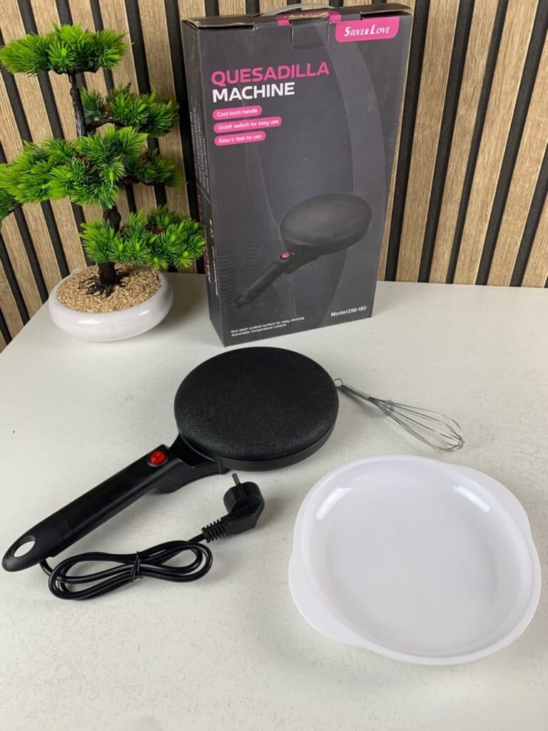 Crêpière Électrique Antiadhésive 20,3 cm – Crêpes Parfaites en 20 Secondes, Facile & Rapide