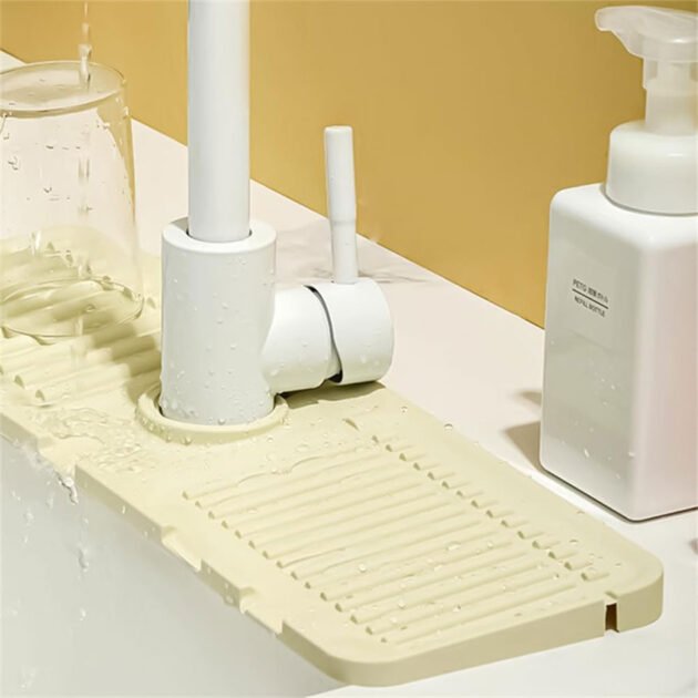 Tapis de Drainage en Silicone pour Évier – Séchage Rapide & Organisation Intelligente