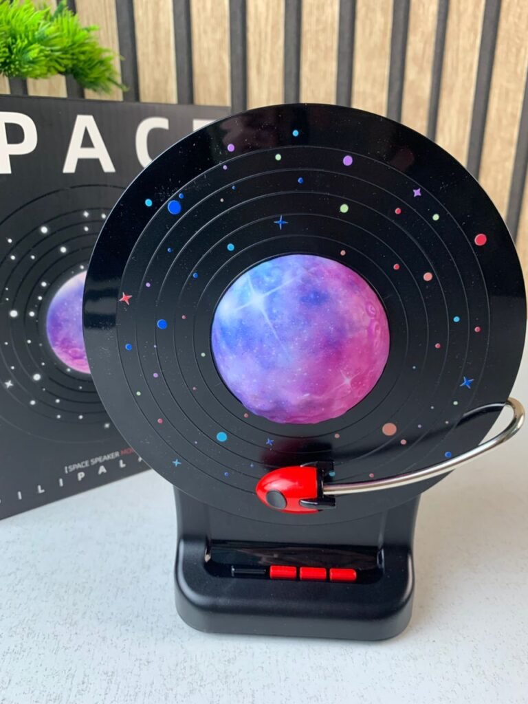 Haut-Parleur Bluetooth avec Lampe Lunaire LED 3D – Ambiance Son & Lumière Unique