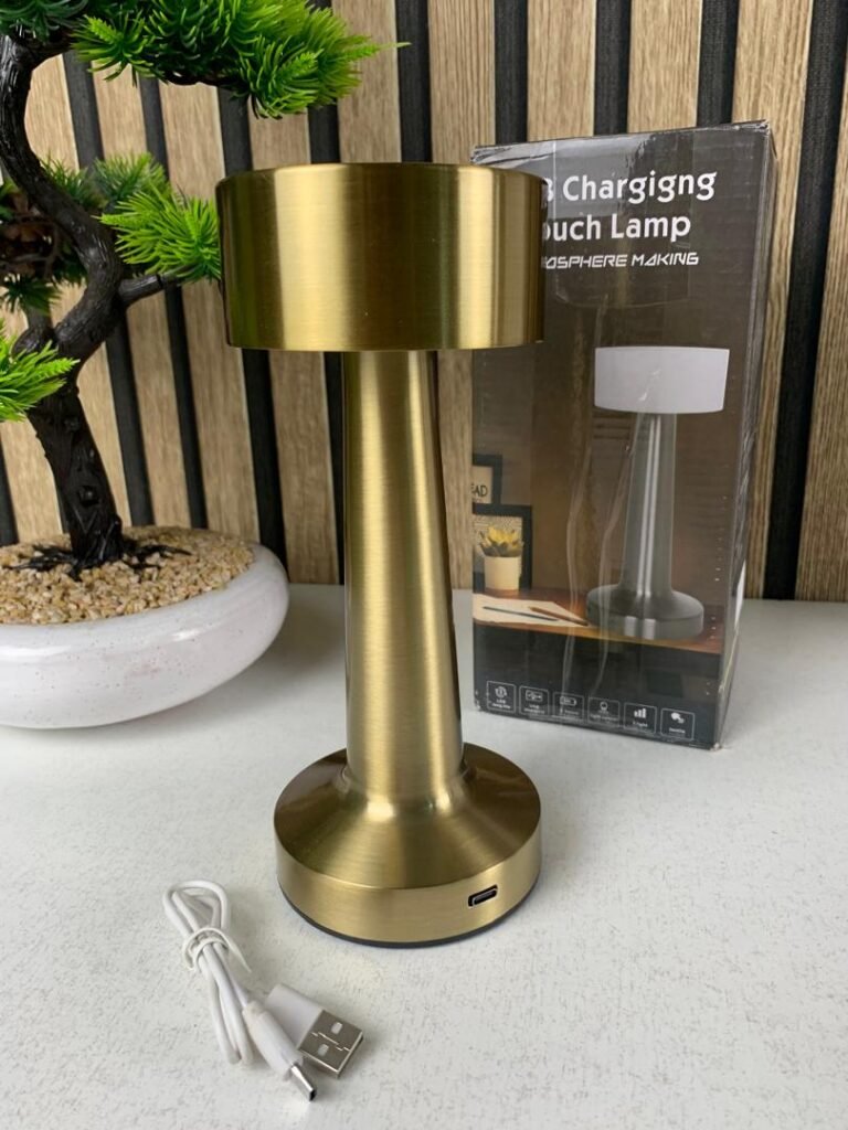 Lampe de Table LED Sans Fil à Capteur Tactile – Éclairage Dimmable Élégant & Protection des Yeux