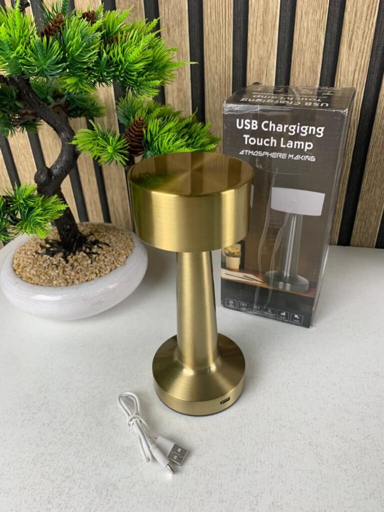 Lampe de Table LED Sans Fil à Capteur Tactile – Éclairage Dimmable Élégant & Protection des Yeux