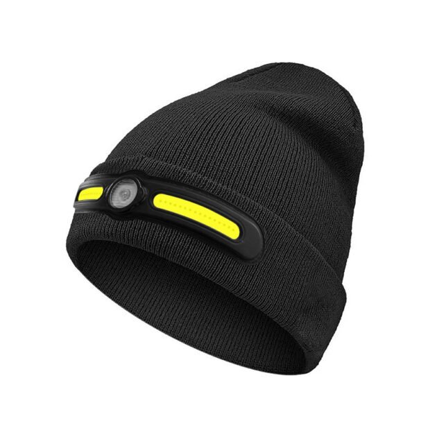 Bonnet d’hiver COB Headlight – Éclairez vos aventures nocturnes