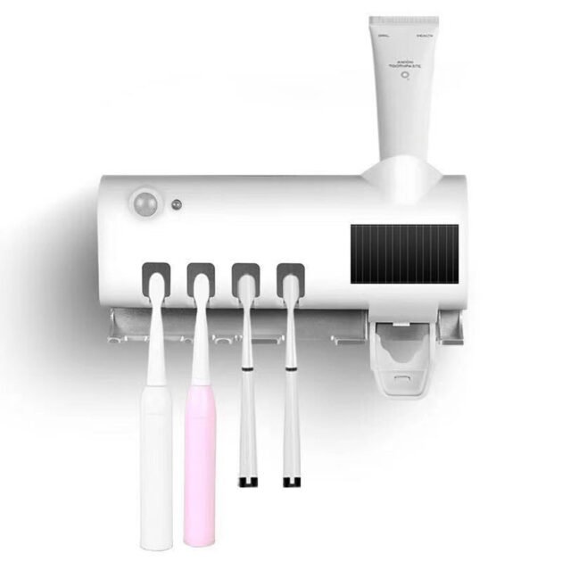 Support de Brosse à Dents UV avec Distributeur Dentifrice – Hygiène dentaire intelligente et pratique