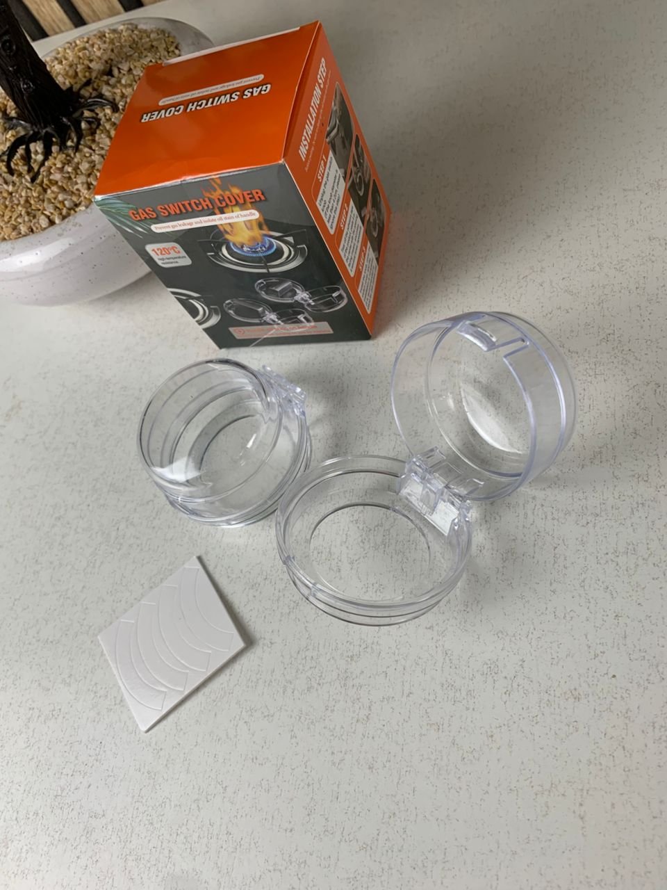 Protections transparentes universelles pour boutons de cuisinière à gaz - الصورة 8