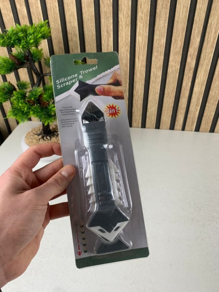 Outil 3-en-1 d’Élimination & Lissage du Silicone – Finition Parfaite, Rapide et Sans Effort