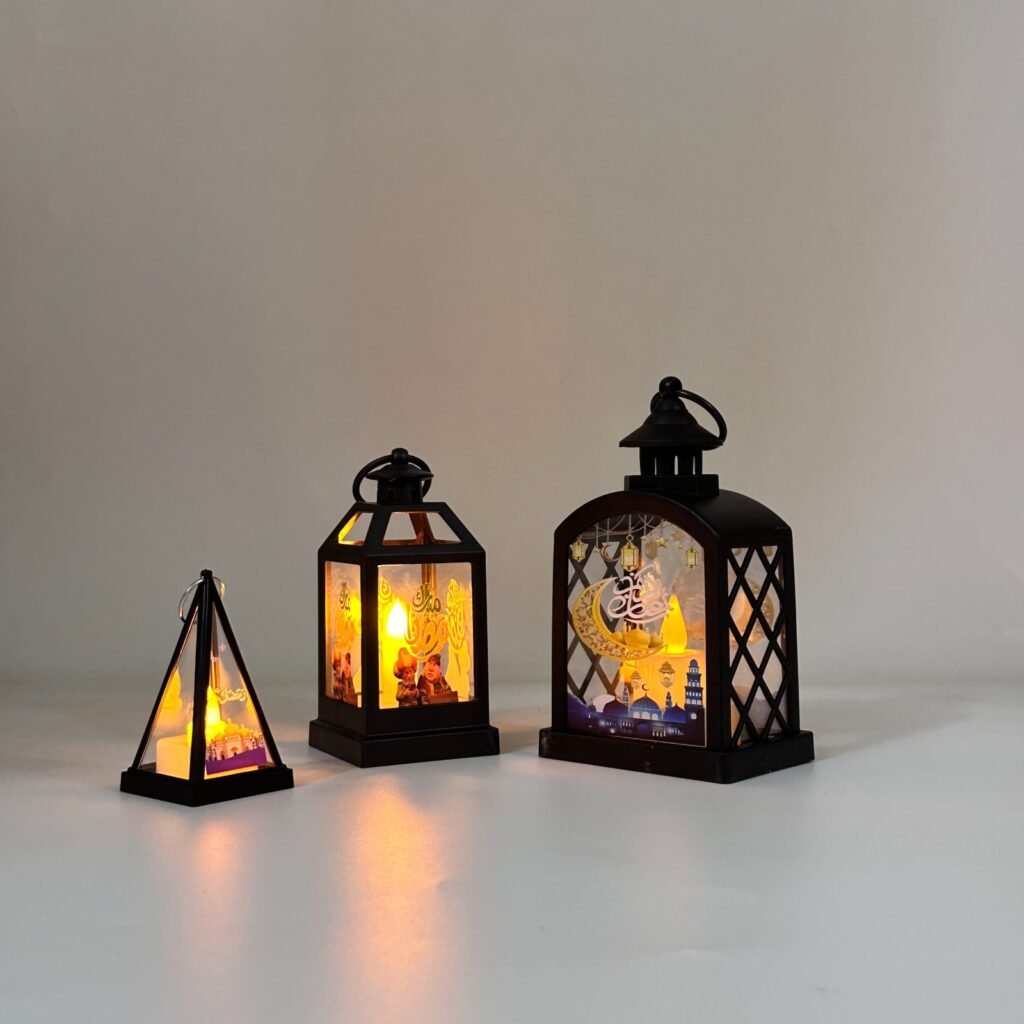 Pack Décoration Ramadan Fawanis + Guirlande Lumineuse 5 Pièces – Ambiance Spirituelle