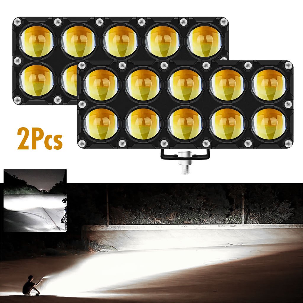 Feux antibrouillard 2PCS LED 6000K blanc 12–24V IP67 longue durée