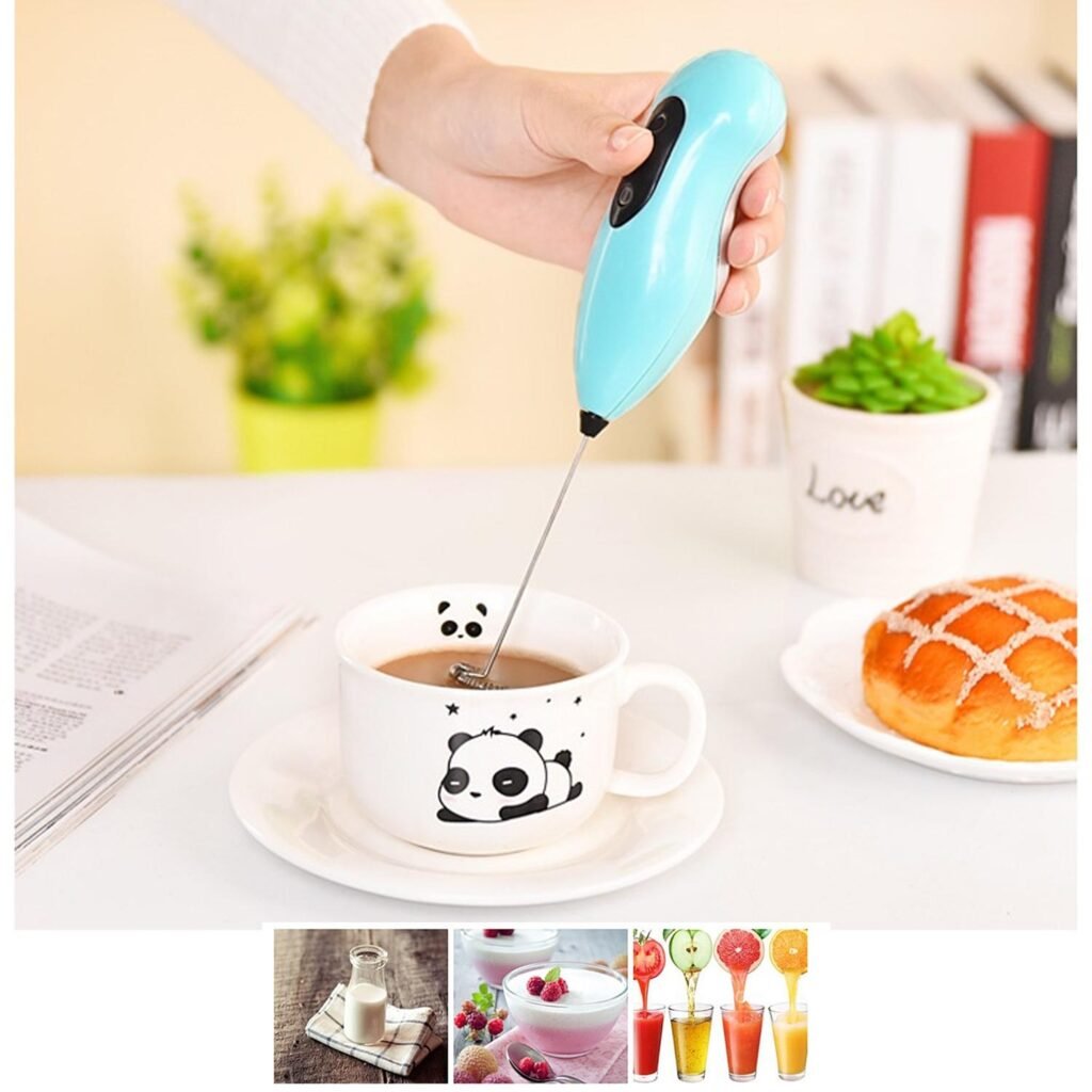 Mini Mélangeur Électrique – Fouet à Café & Batteur à Œufs