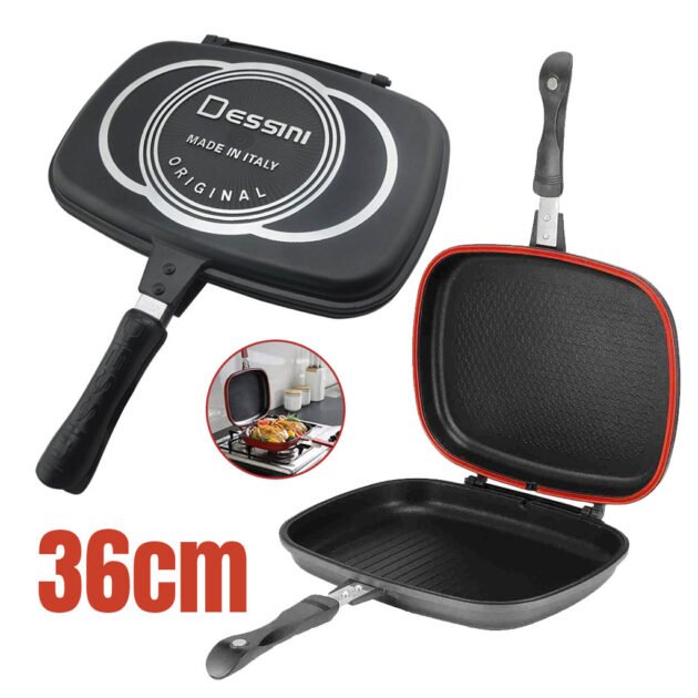 Poêle Dessini Double Face 36 cm – L’Excellence Italienne pour une Cuisson Parfaite