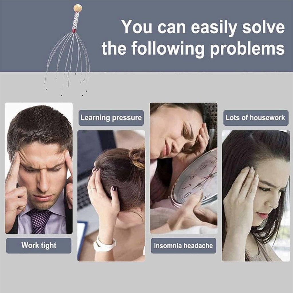 Masseur du cuir chevelu pour relaxation profonde - الصورة 5