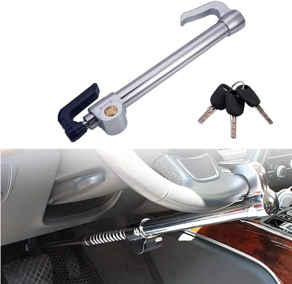 Serrure Antivol Double Crochet – Frein & Volant en Acier Inoxydable - الصورة 7