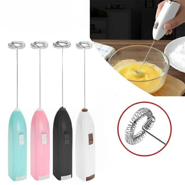Mini Mélangeur Électrique – Fouet à Café & Batteur à Œufs