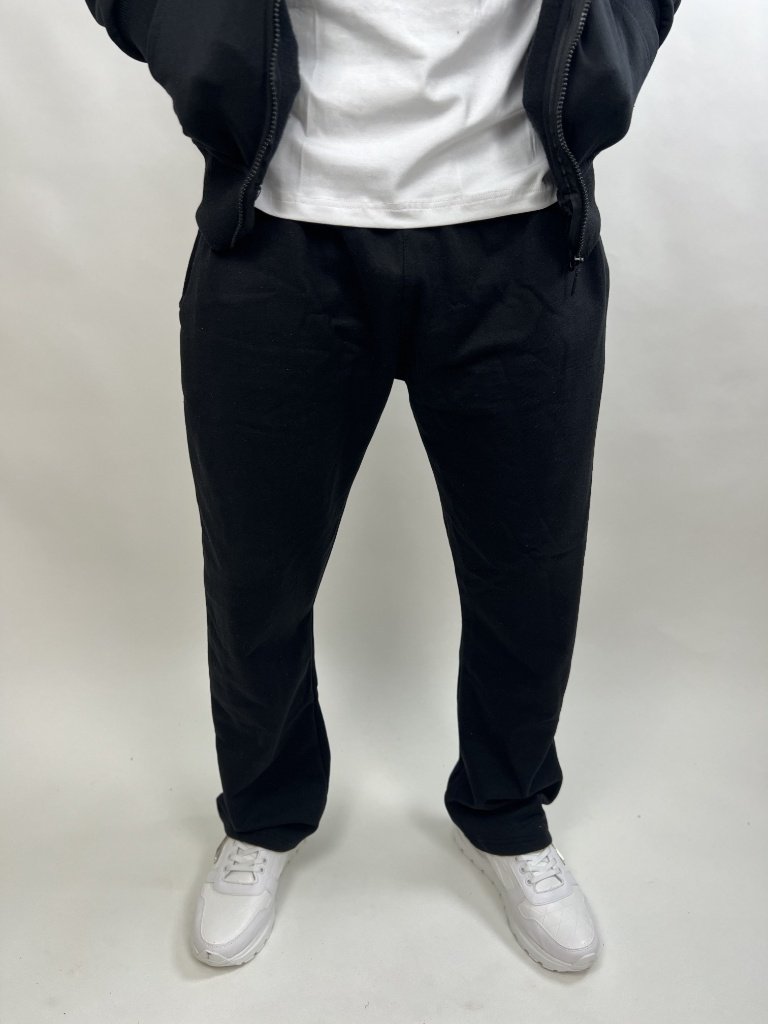 Ensemble Stussy 2 Pièces Veste + Pantalon Baggy Premium Unisex Noir - الصورة 6