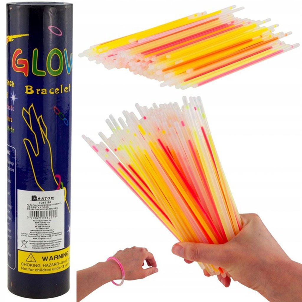 Glow Sticks Bulk Party Favors 50pcs 8inch – Bracelets Lumineux Party Time - الصورة 2