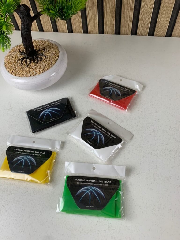 Bandes de maintien pour jambières de football en silicone – Stabilité et confort sur le terrain