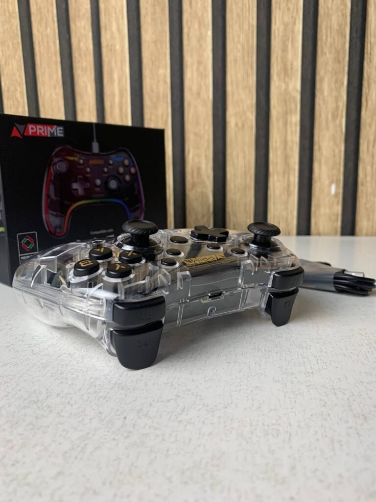 Manette de Jeu Sans Fil PG-002 avec Éclairage Néon RGB