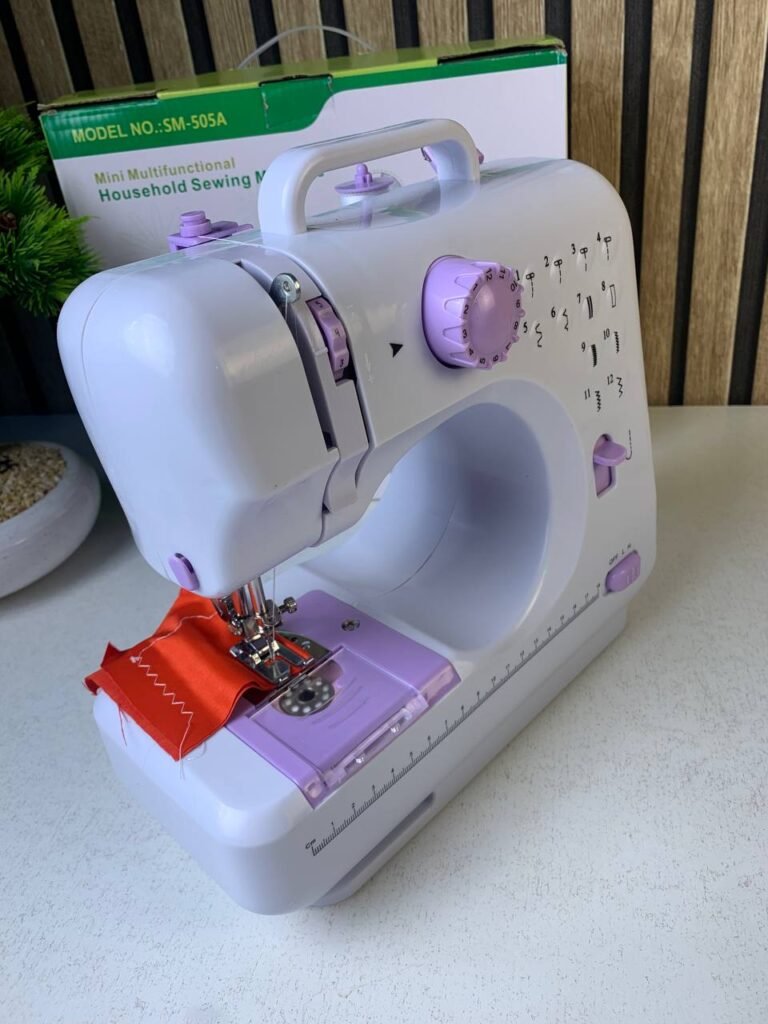 Machine à Coudre Portable 12 Points – 2 Vitesses avec LED & Pédale