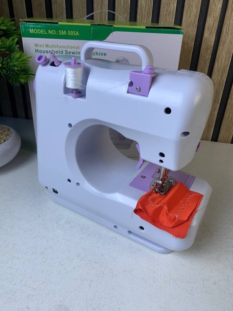 Machine à Coudre Portable 12 Points – 2 Vitesses avec LED & Pédale