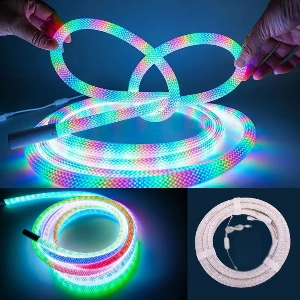 Bande LED Néon RGB 360° Flexible – Illuminez vos espaces sans limites