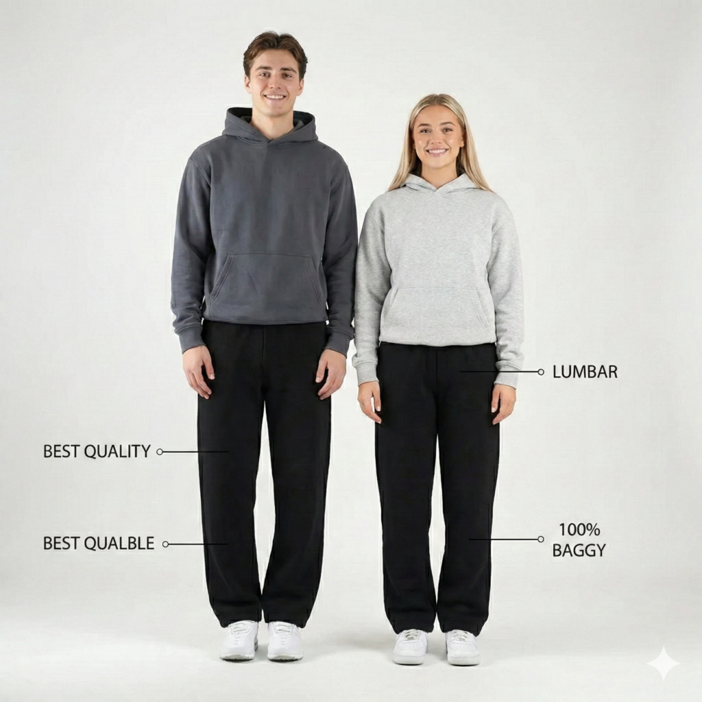 Pantalon Jogger Large Unisexe Qualité Premium