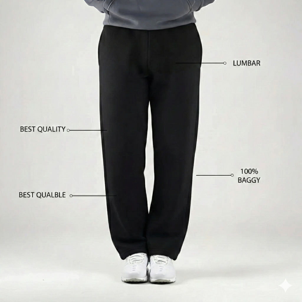 Pantalon Jogger Large Unisexe Qualité Premium