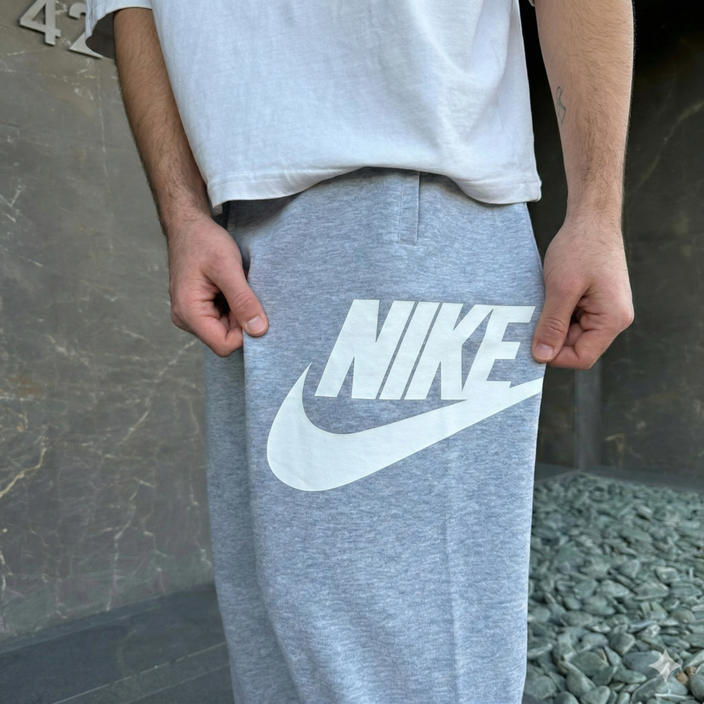 Pantalon Jogger Large Unisexe – Style Street Premium Noir / Gris