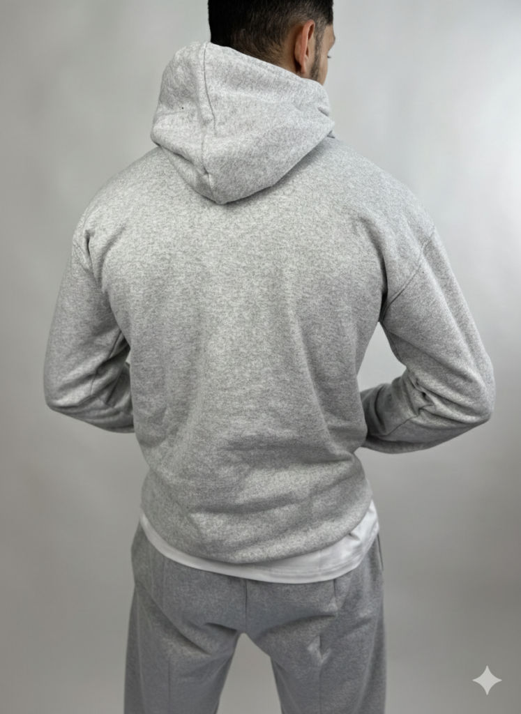 Ensemble 2 Pièces Hoodie + Pantalon Baggy Premium Unisexe Gris