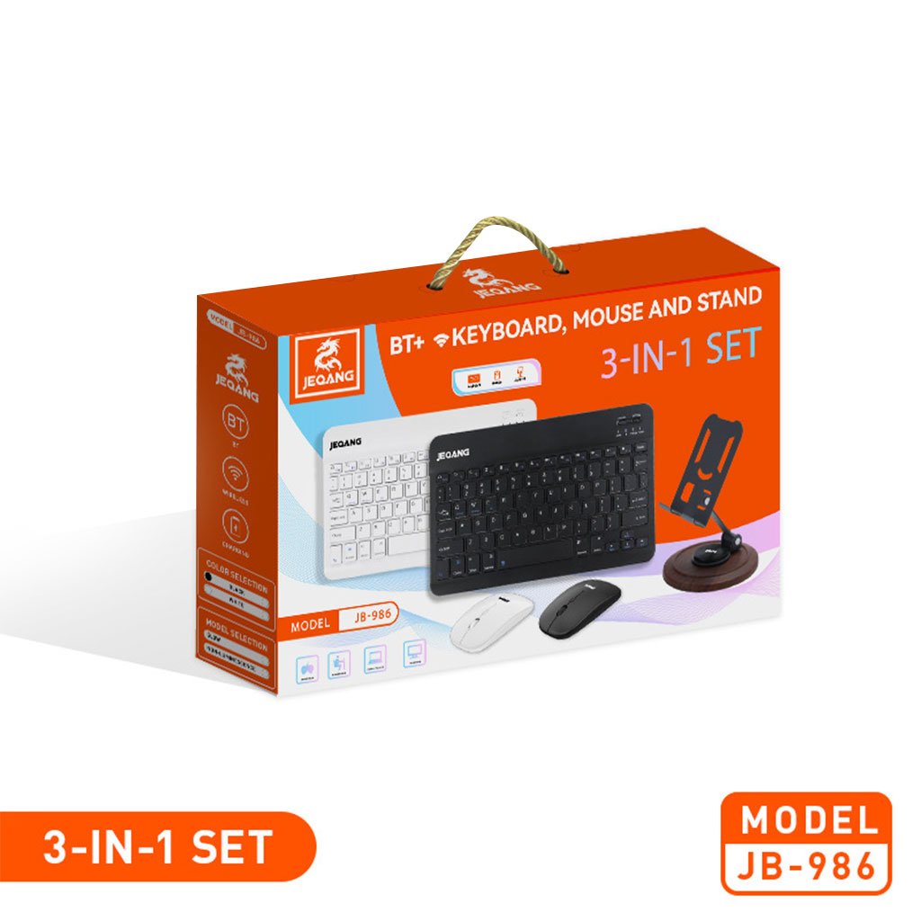 Clavier & Souris Bluetooth avec Support Téléphone – Productivité 3-en-1 sans limites