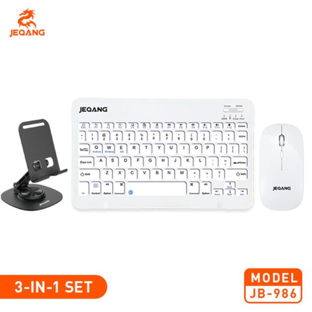 Clavier & Souris Bluetooth avec Support Téléphone – Productivité 3-en-1 sans limites