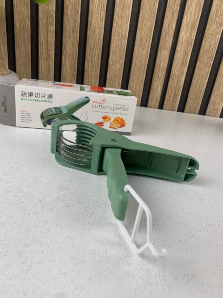 Coupe Fruits et Légumes Multifonction en Acier Inoxydable – Coupe Rapide & Sécurisé