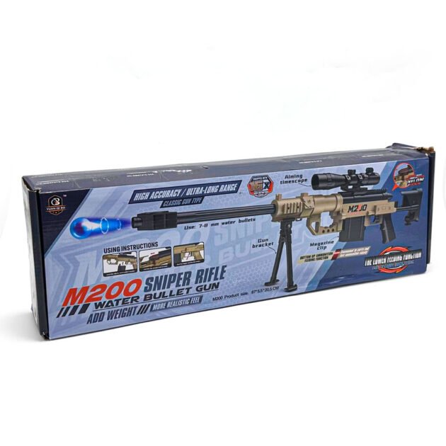 Jouet Pistolet à Billes de Gel Automatique M200 Sniper Rifle – Gel Blaster