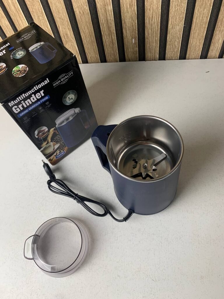 Moulin à Café & Grains Électrique INOX 300W – Broyeur Multifonction