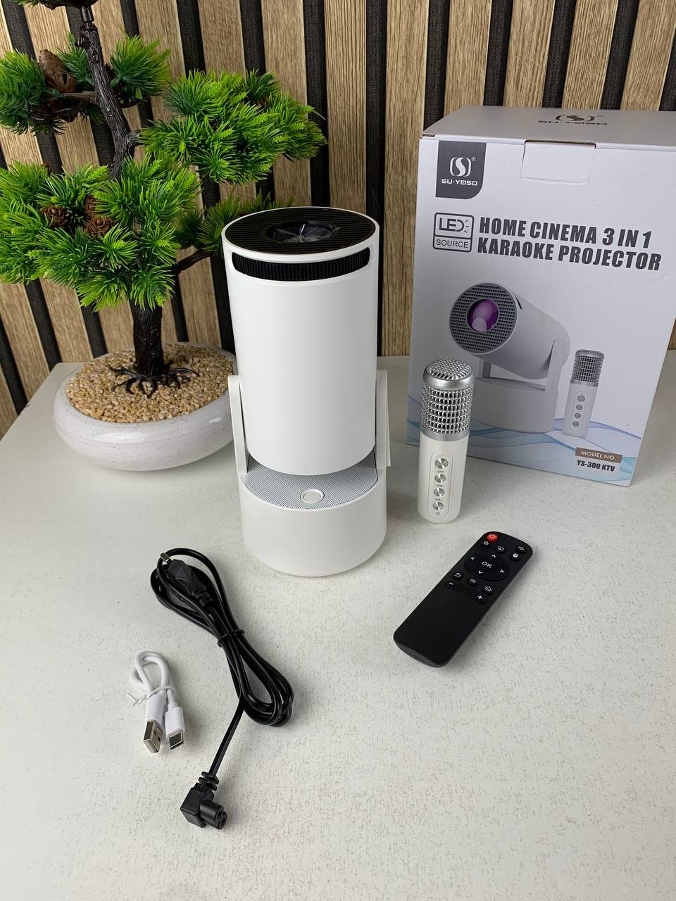 Mini Projecteur Karaoke Portable YS-300 KTV – Support 4K 1080P - الصورة 8